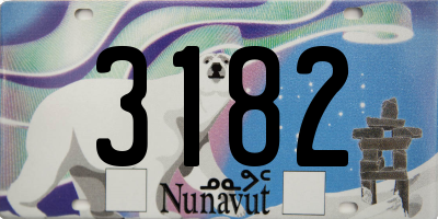 NU license plate 3182