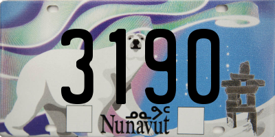 NU license plate 3190