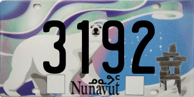 NU license plate 3192