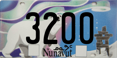 NU license plate 3200