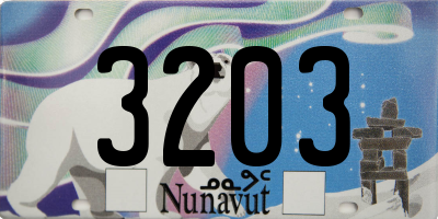 NU license plate 3203