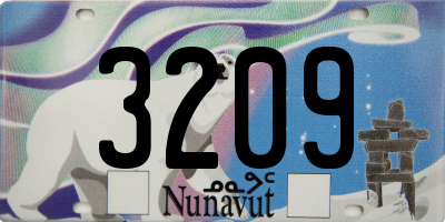 NU license plate 3209