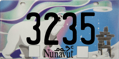 NU license plate 3235