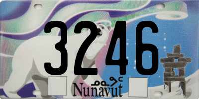 NU license plate 3246