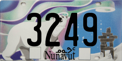 NU license plate 3249