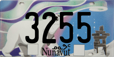 NU license plate 3255