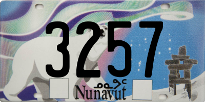 NU license plate 3257