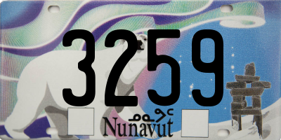 NU license plate 3259