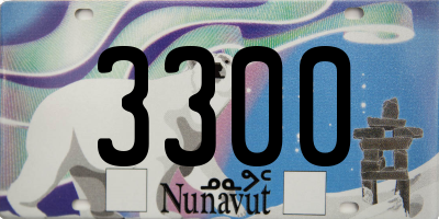 NU license plate 3300