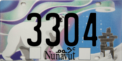 NU license plate 3304