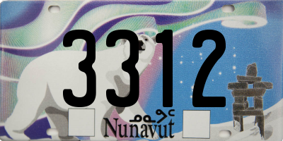 NU license plate 3312