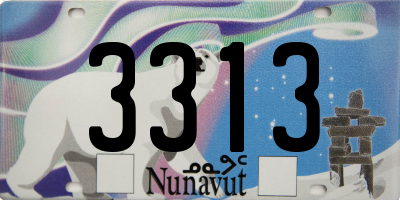 NU license plate 3313