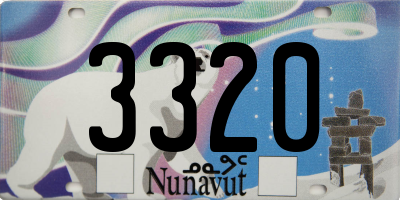 NU license plate 3320