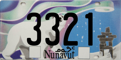 NU license plate 3321