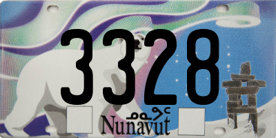 NU license plate 3328