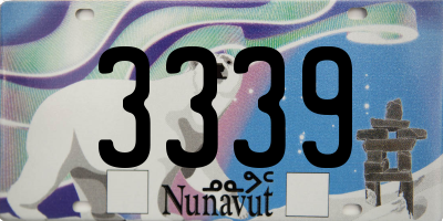 NU license plate 3339