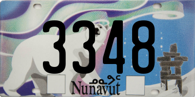 NU license plate 3348