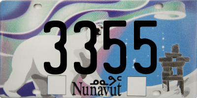 NU license plate 3355