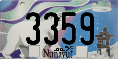 NU license plate 3359