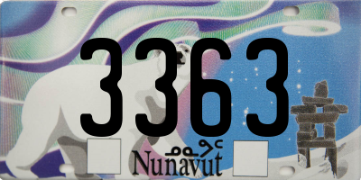 NU license plate 3363