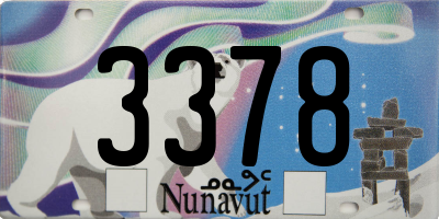 NU license plate 3378