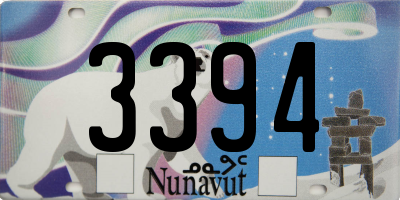 NU license plate 3394