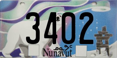 NU license plate 3402