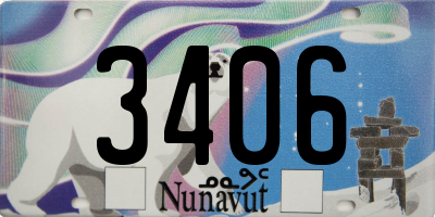 NU license plate 3406