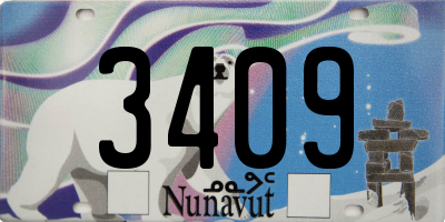 NU license plate 3409