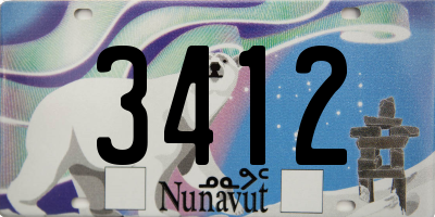 NU license plate 3412