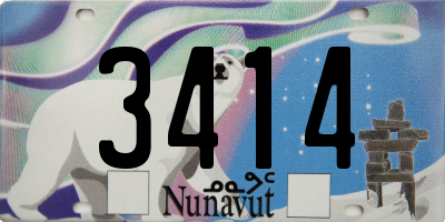 NU license plate 3414