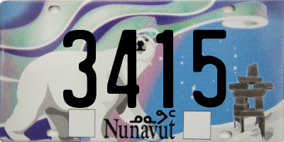 NU license plate 3415