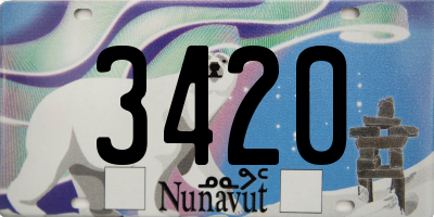 NU license plate 3420