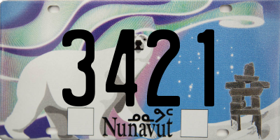 NU license plate 3421