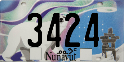 NU license plate 3424