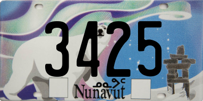 NU license plate 3425