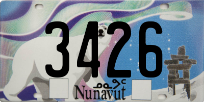 NU license plate 3426