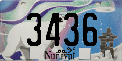 NU license plate 3436