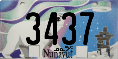 NU license plate 3437