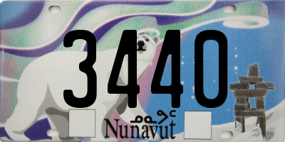 NU license plate 3440