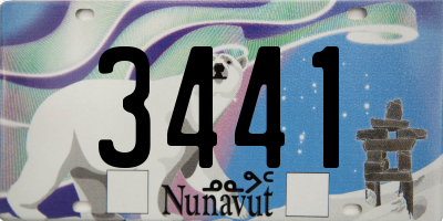 NU license plate 3441