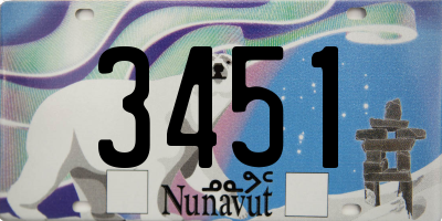 NU license plate 3451