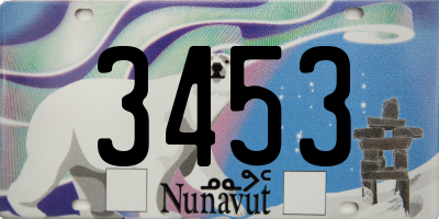 NU license plate 3453