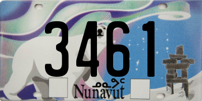 NU license plate 3461