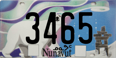 NU license plate 3465