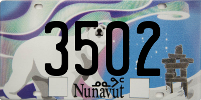 NU license plate 3502