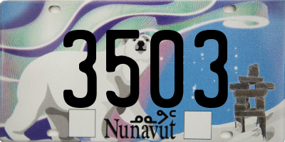 NU license plate 3503