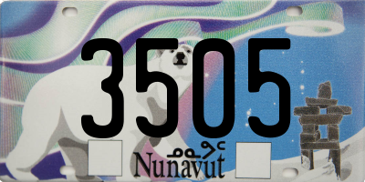 NU license plate 3505