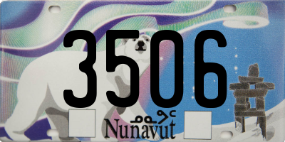 NU license plate 3506