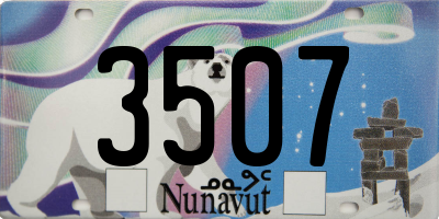 NU license plate 3507